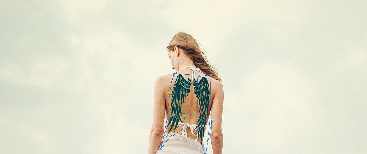 Деформация слоя в Photoshop