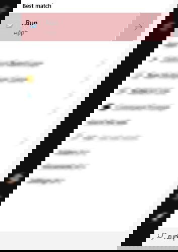 Окно: поиск 'msdt' в меню Пуск Windows