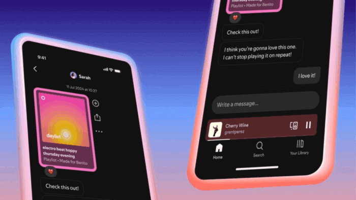 Spotify Direktnachrichten: Musik direkt teilen