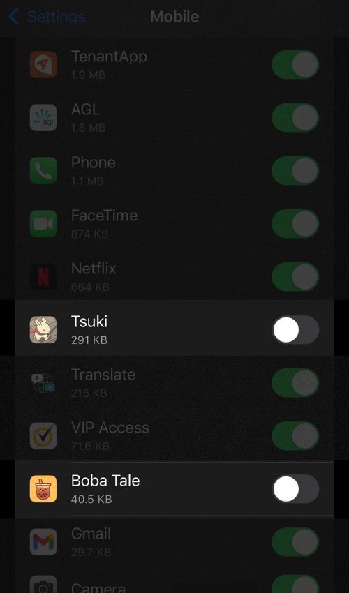 Отключение мобильных данных для конкретного приложения