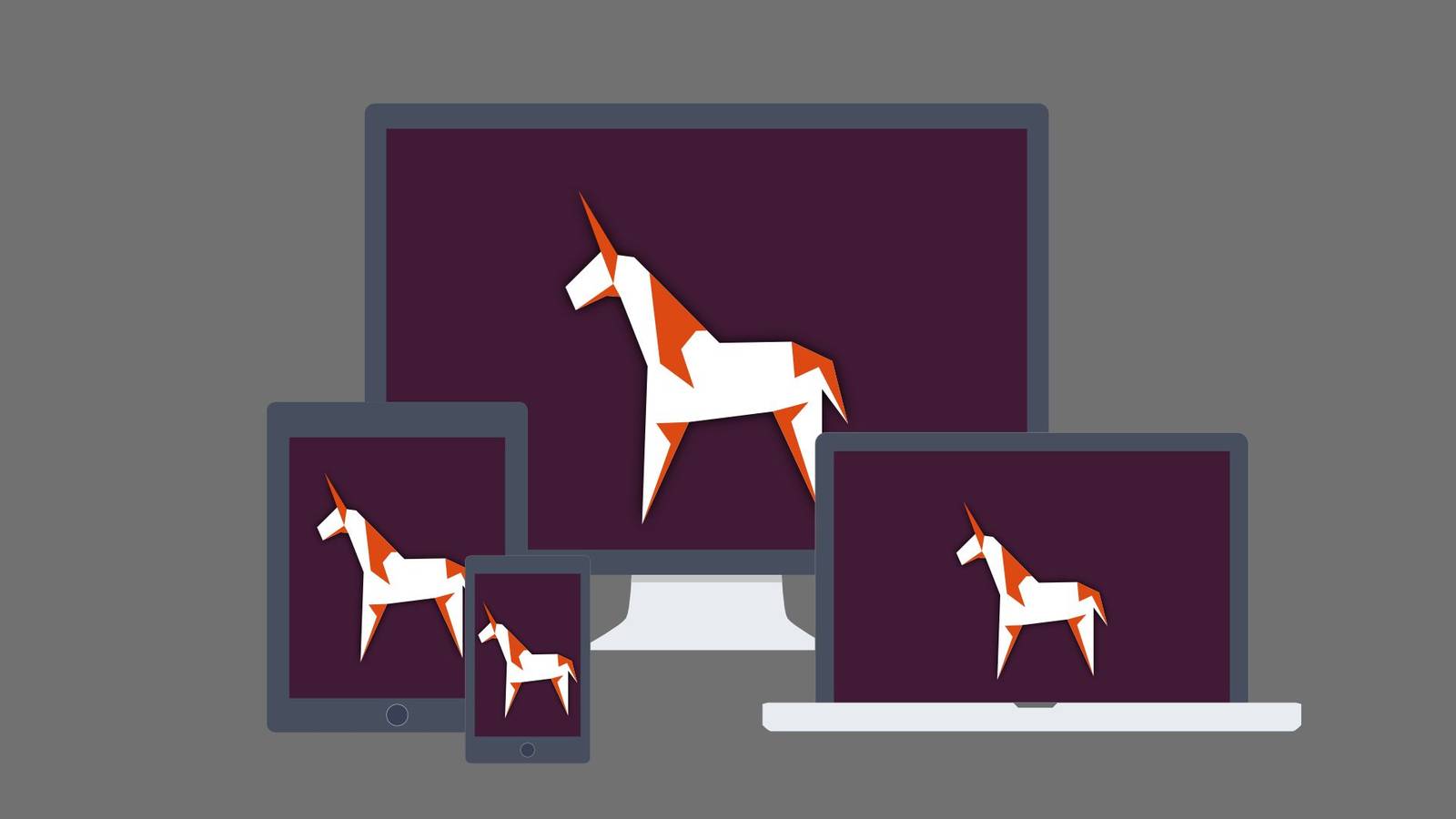 Экран компьютера с рабочим столом Ubuntu и символами безопасности сети