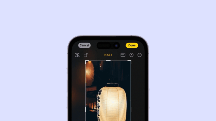 Увеличение и обрезка фото на iPhone (iOS 17)
