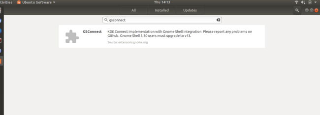 Страница GSConnect в магазине приложений GNOME