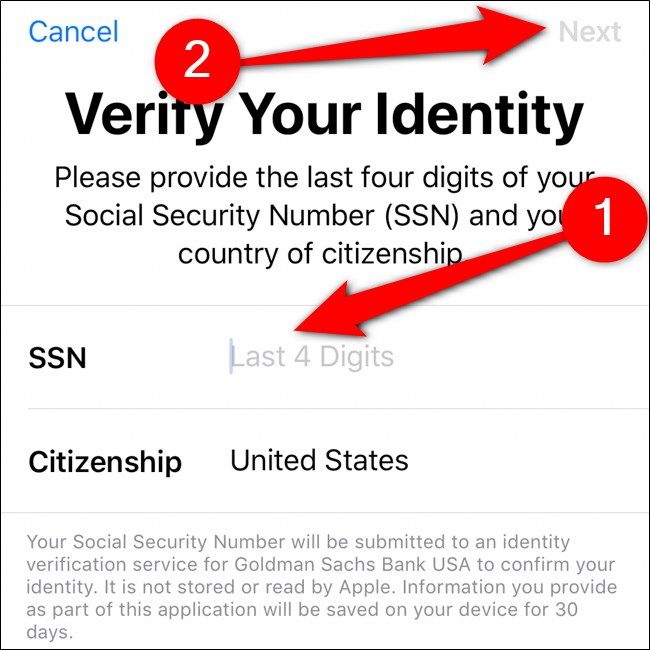 iPhone Wallet Verify Your Identity