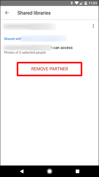 Подтверждение удаления партнёра из общей библиотеки