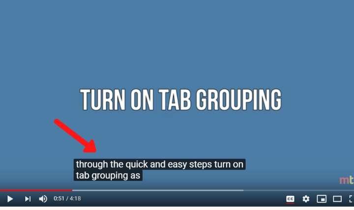 Иллюстрация: Видеоплеер с включёнными субтитрами