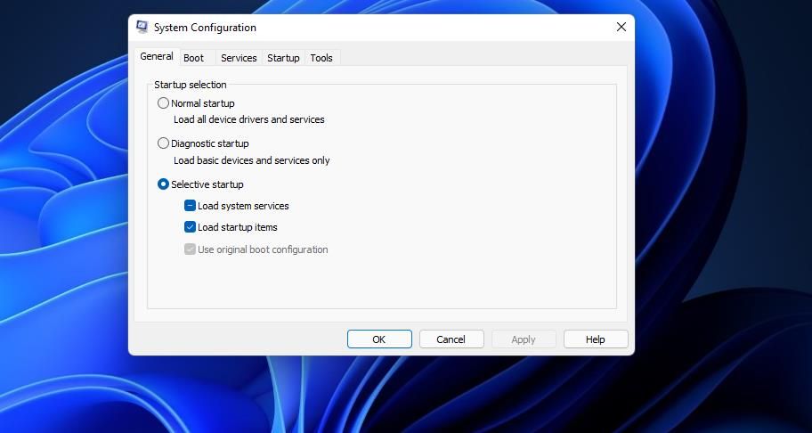 Флажок «Загружать элементы автозагрузки» в msconfig