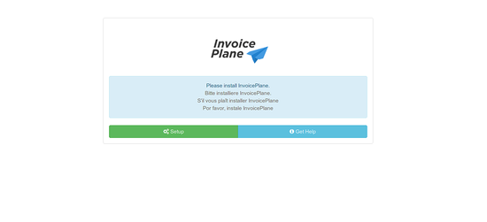 Экран установщика InvoicePlane