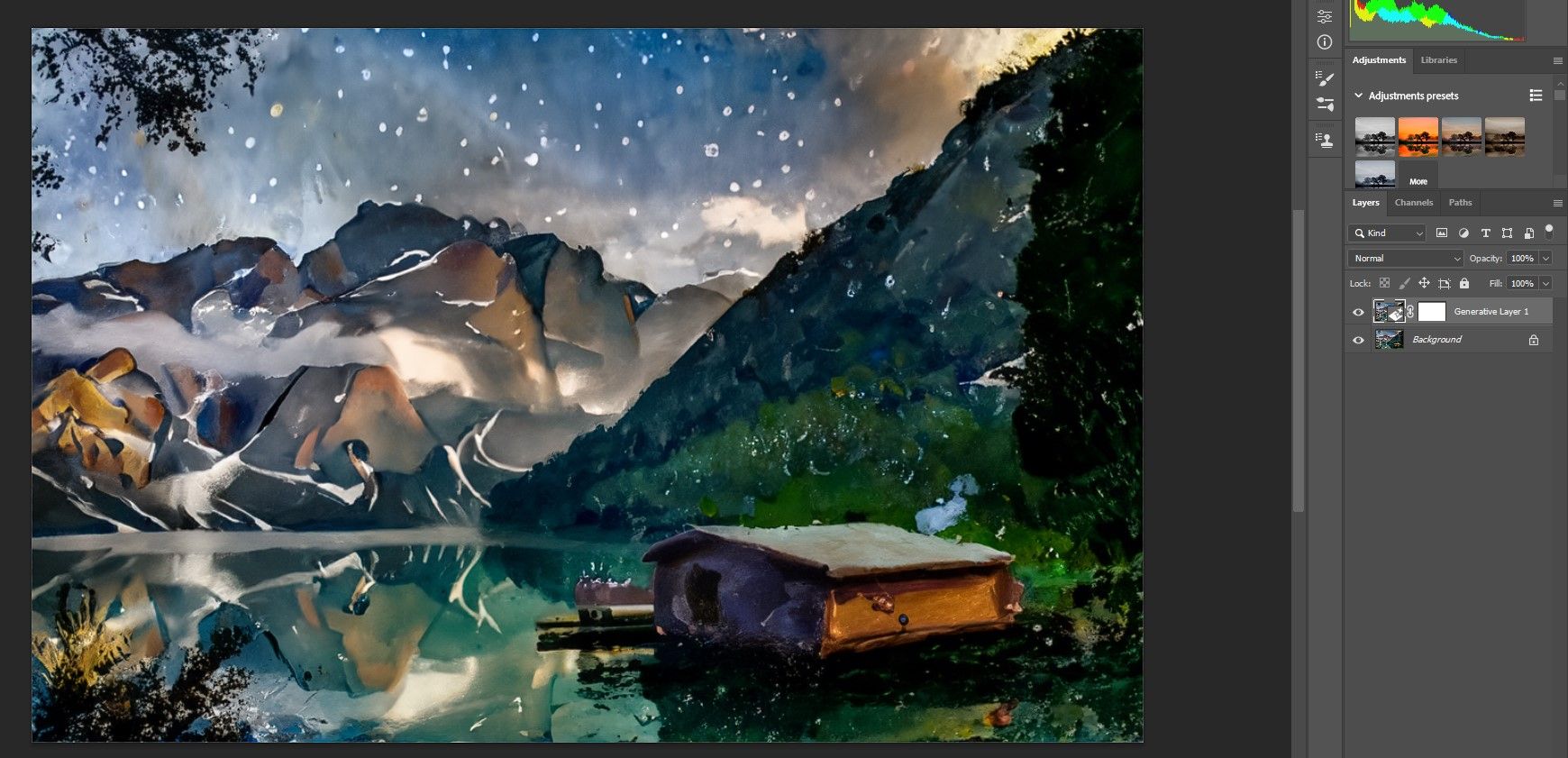 Пример акриловой живописи