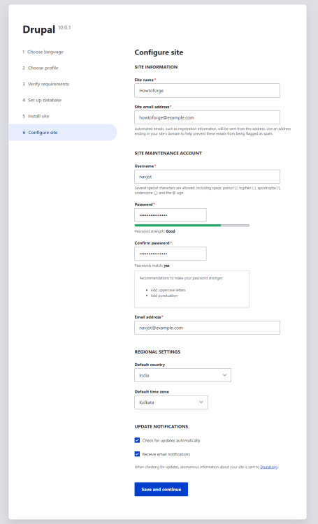 Конфигурация сайта Drupal