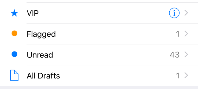 Умные папки в Почте iOS — включение и управление