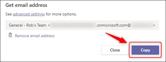 Кнопка «Copy» для копирования адреса