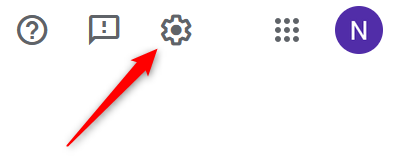 Значок шестерёнки в нижнем левом углу Discord