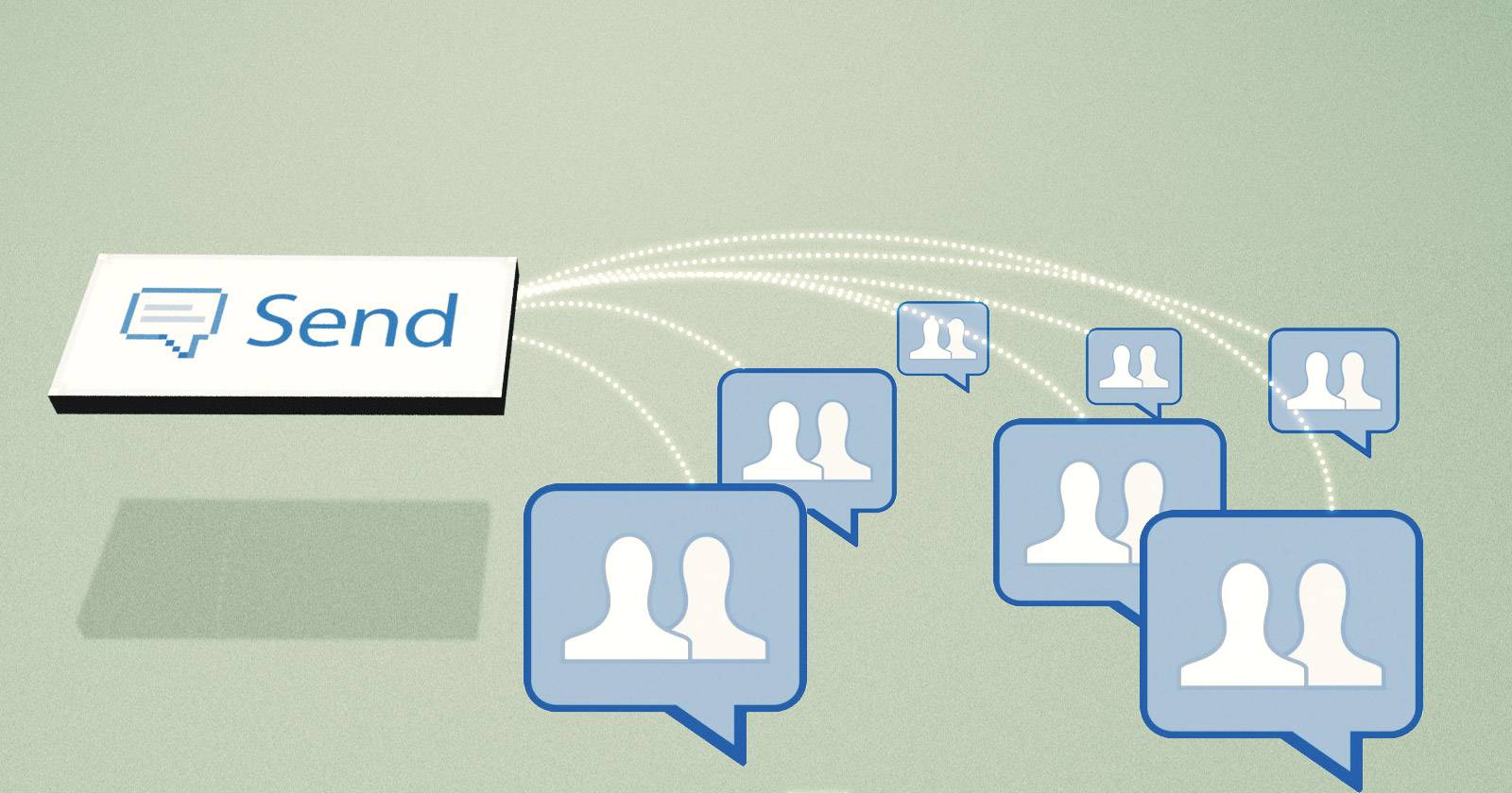 Публикация в нескольких группах Facebook