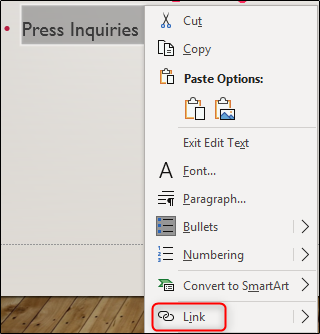 Выделение текста/объекта и контекстное меню