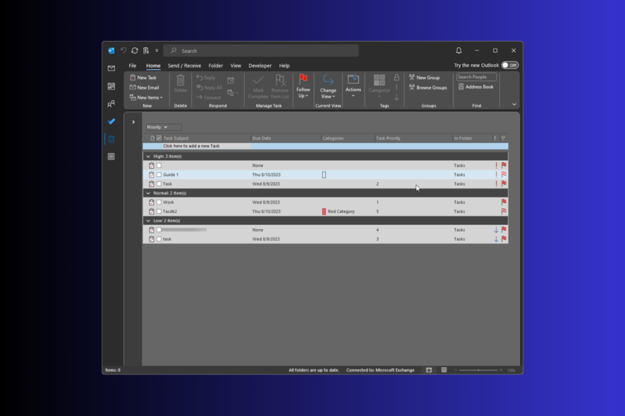 Поля приоритета в Outlook — создать и настроить