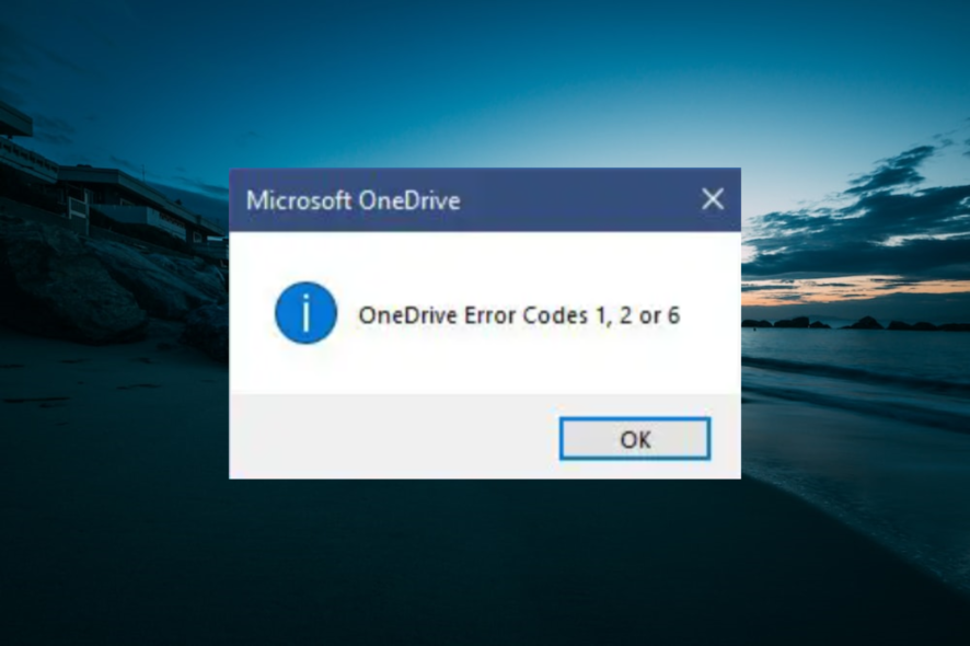 Как исправить ошибки OneDrive 1, 2 и 6