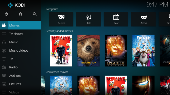 kodi legal library