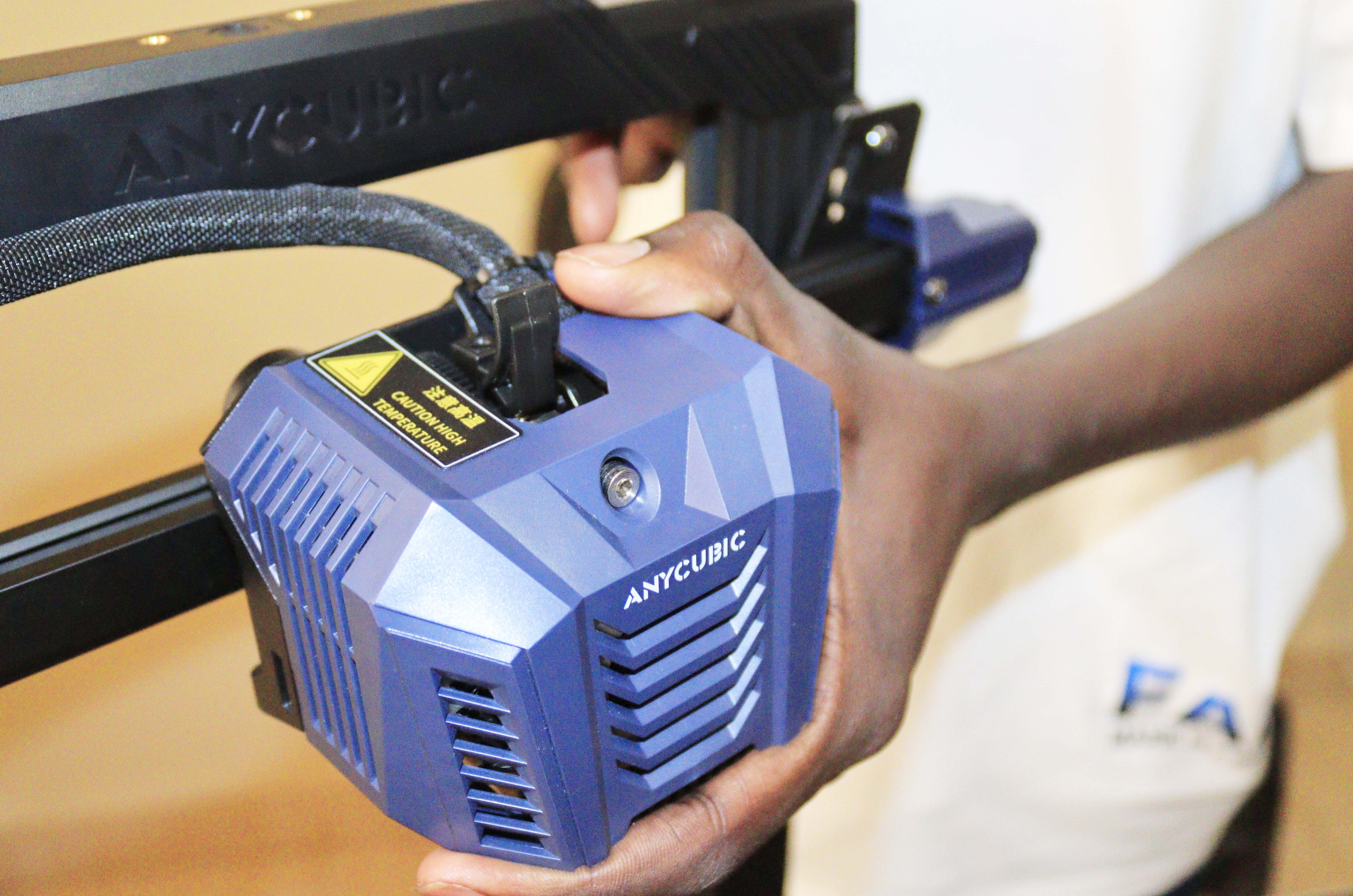 Placing the print head in the x-axis of the 3D printer