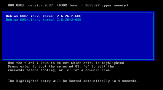 RAID1 на Debian Lenny: /dev/sda и GRUB