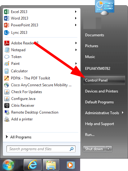 Параметры центра обновления