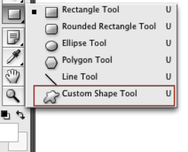 Палитра кастомных фигур в Photoshop