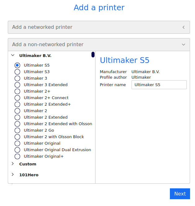 Добавление 3D‑принтера