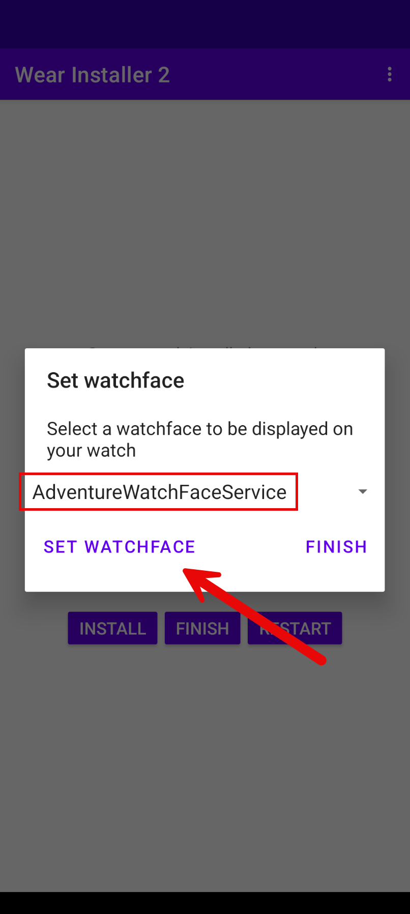 Настройка Wear Installer 2.