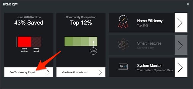График общего времени работы HVAC за месяц