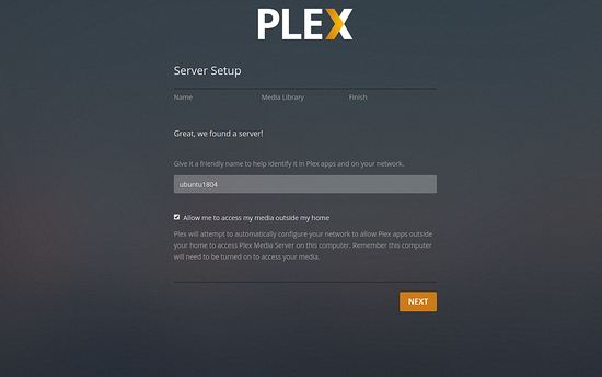 Миниатюра Plex: настройка сервера