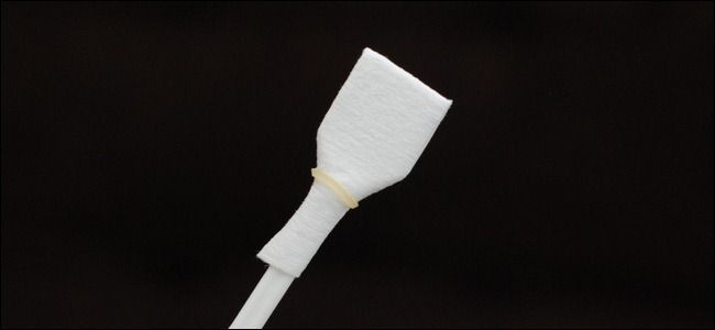 Влажная очистка сенсора с использованием специализированного swab