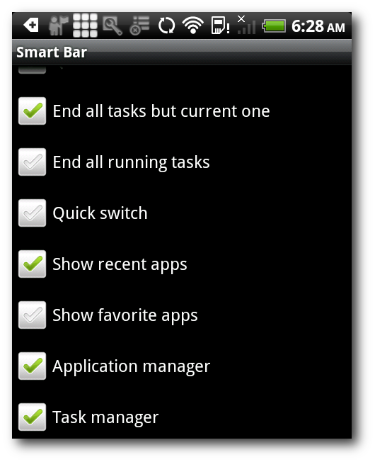 Кастомизация утилит SmartBar