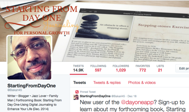 Пример профиля в соцсетях с упоминанием книги