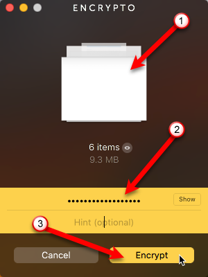 Интерфейс Encrypto