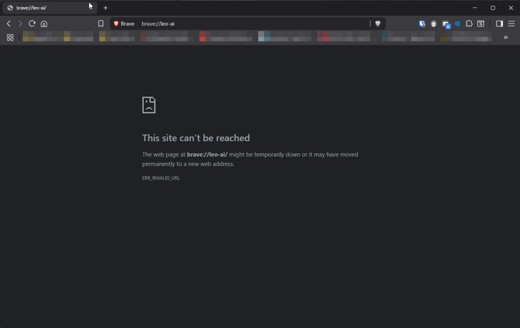 Brave после перезапуска без Leo