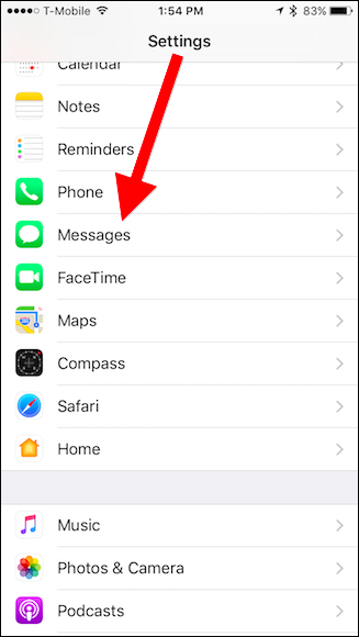 Скриншот: раздел