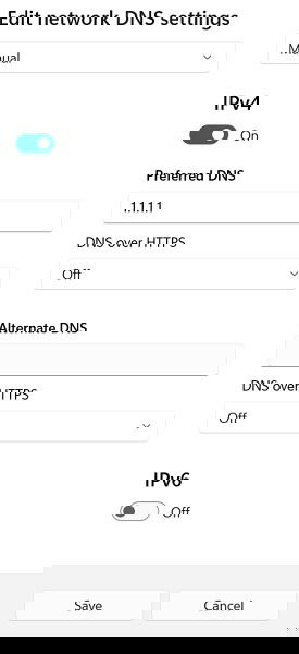 Microsoft Store Not Working Preferred Dns