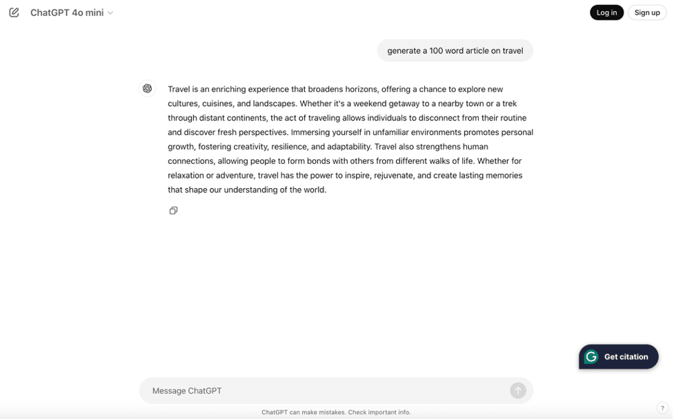 Скриншот исходного AI-текста перед Humanizer.Pro