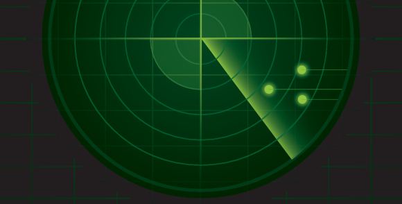 Ноутбук с программой отслеживания на экране