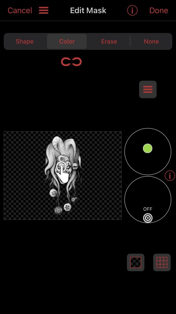 Маскирование по цвету в Video Star