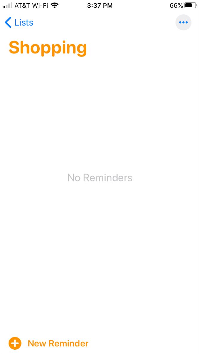 Создание напоминания в iPhone