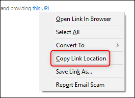 Копирование ссылки на общий календарь