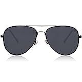 Поляризованные авиаторные солнцезащитные очки на белом фоне.