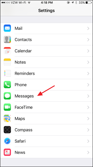 Параметр Сократить движение в списке доступности
