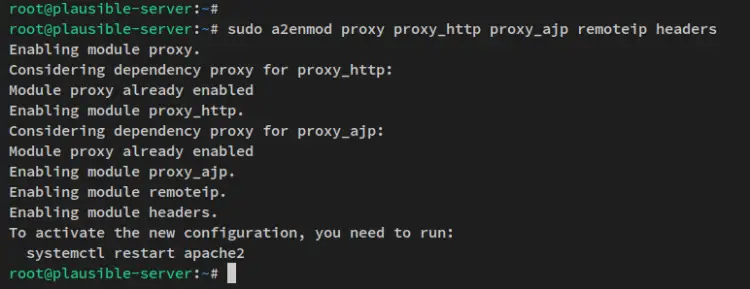 Активация модулей Apache