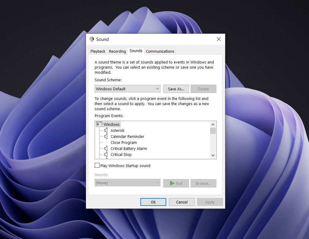 Параметры звуковой схемы