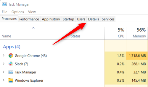 Нажмите Подробности.