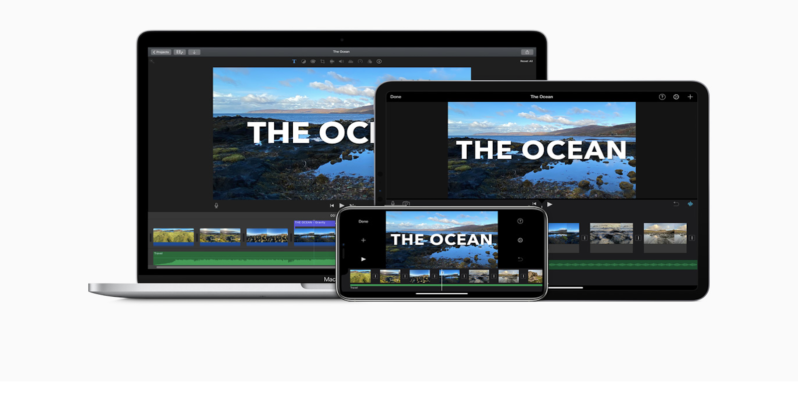 Сохранение и экспорт проекта iMovie на Mac