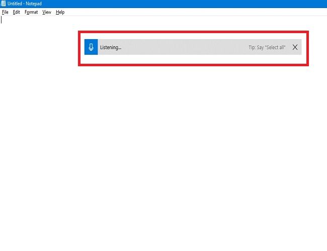Пример всплывающей панели прослушивания Windows.