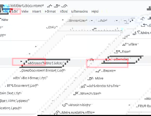 Конвертация Google Docs в Word и обратно